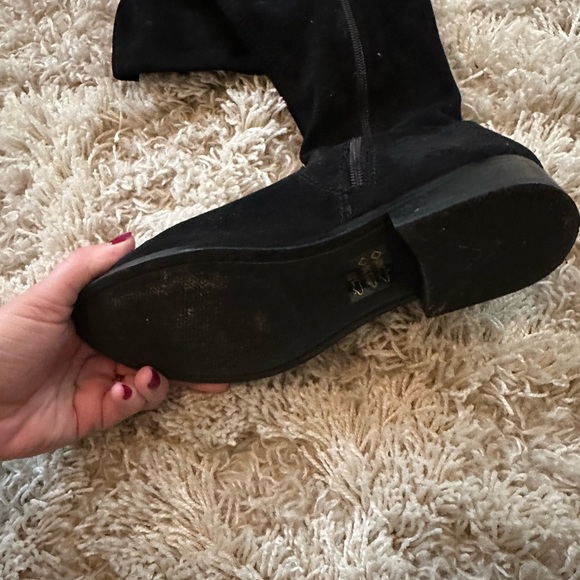 Black Over-the-Knee Women's Boots - Picture 4 of 5